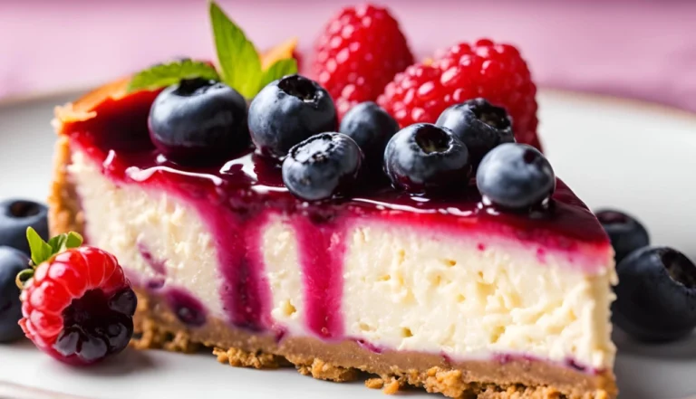 cheesecake de frutas vermelhas