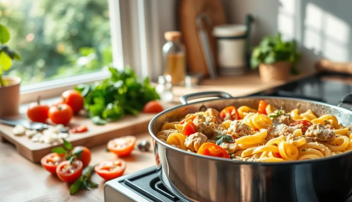 step-by-step chicken pasta recipe