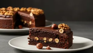 Bolo de Chocolate Sem Farinha com Nozes (Low-Carb e Super Cremoso)