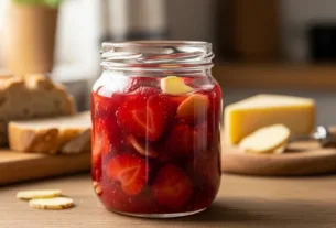Compota de Morango com Gengibre Fresco