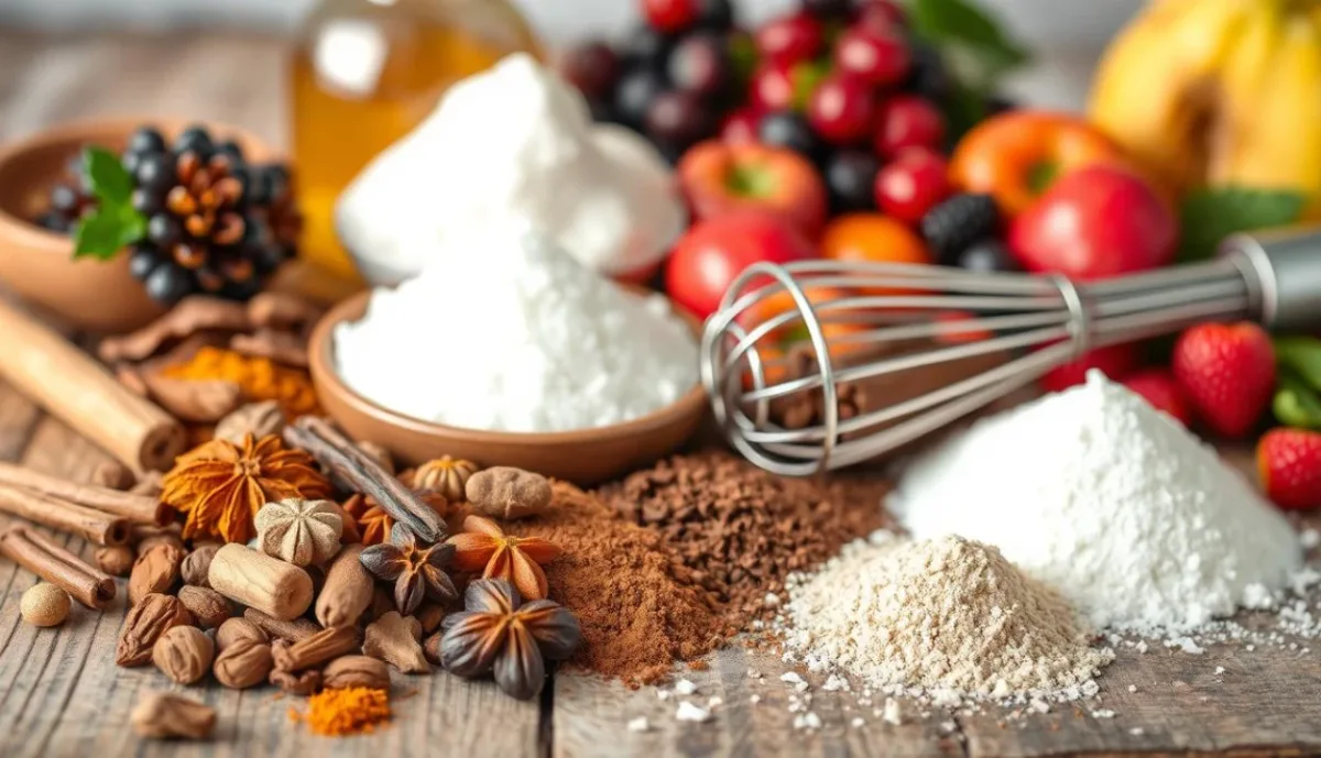 ingredientes para confeitaria