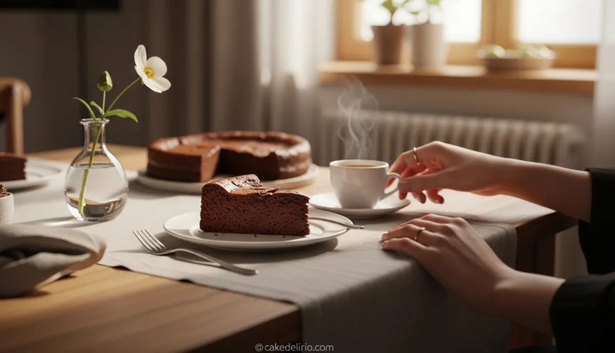 Bolo de Chocolate com cafe