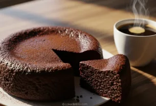 Bolo de Chocolate Sem Farinha com Café Expresso
