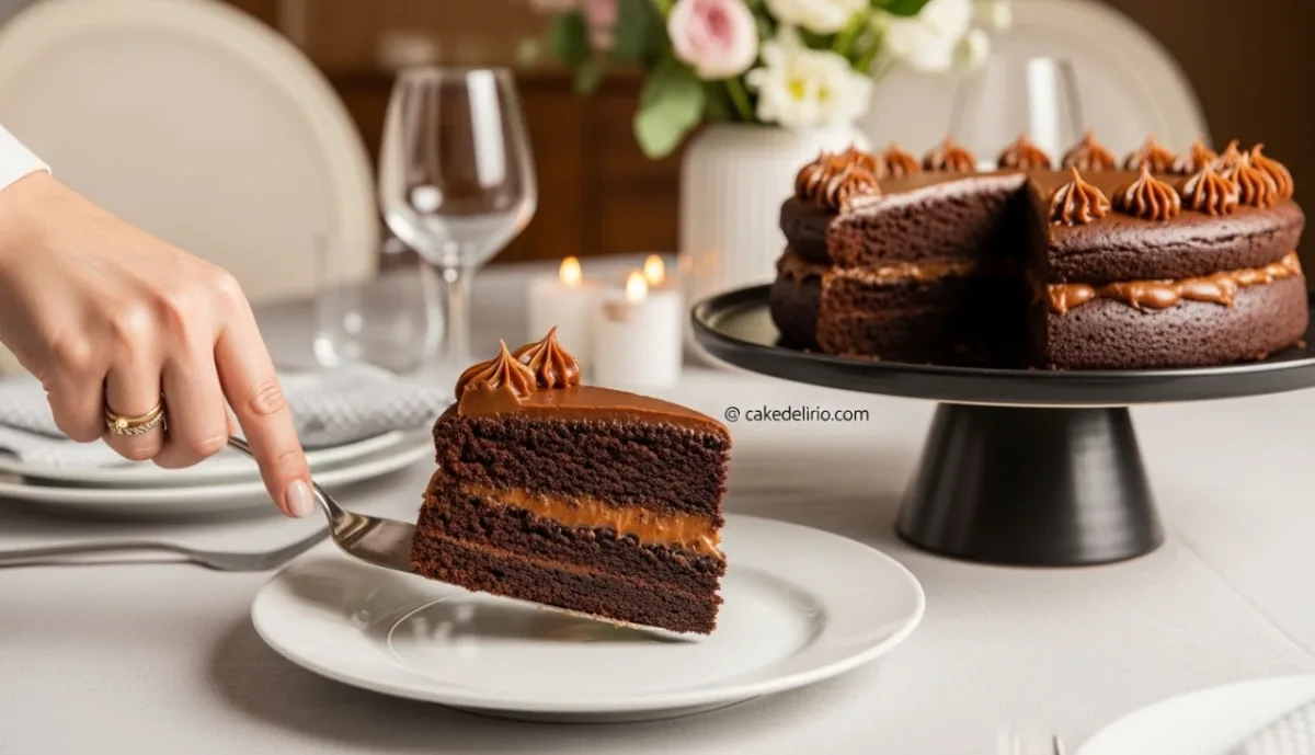 Bolo de Chocolate Sem Farinha com Recheio Cremoso de Doce de Leite: Irresistível e Fácil!
