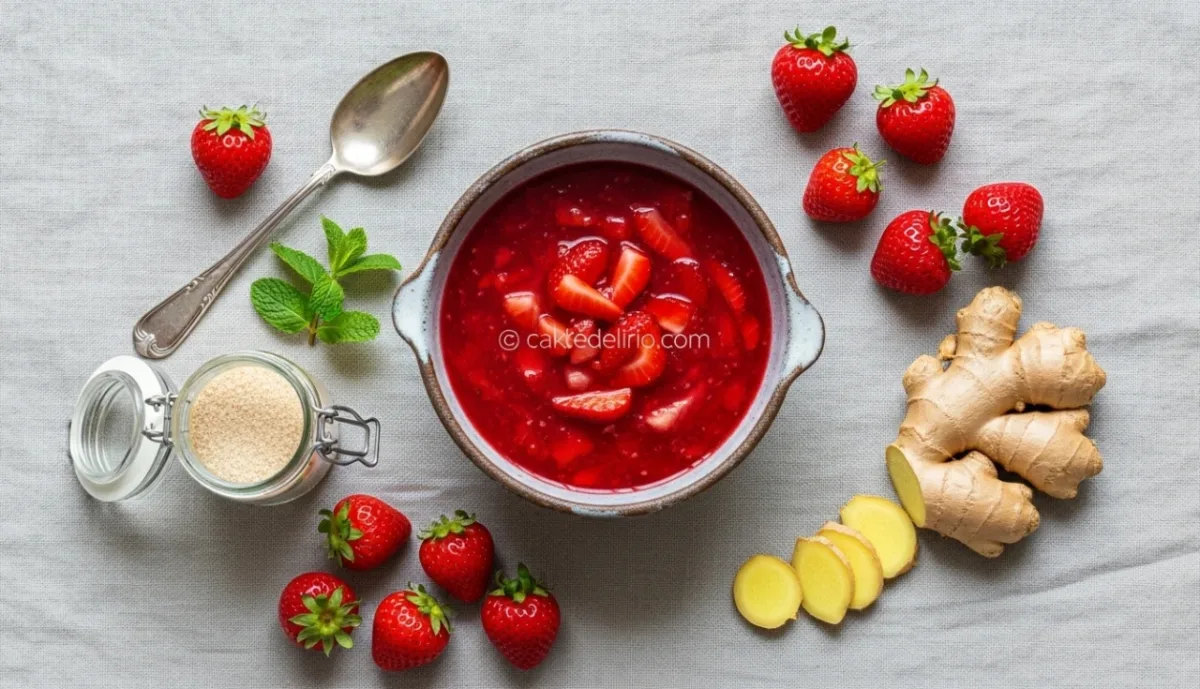 Compota de Morango com Gengibre Low-Carb Perfeita!