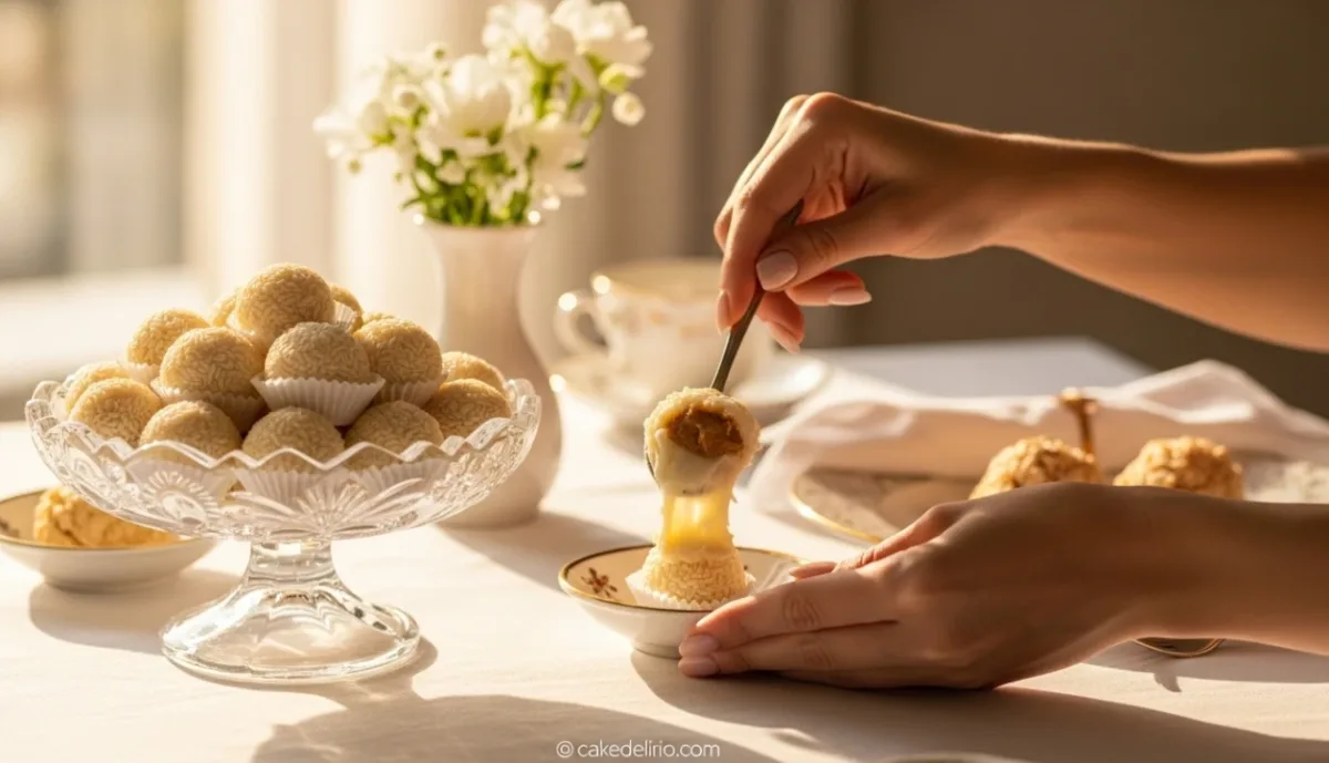 Recheio de Brigadeiro Branco (Beijinho): Cremoso e Perfeito para Seus Doces!