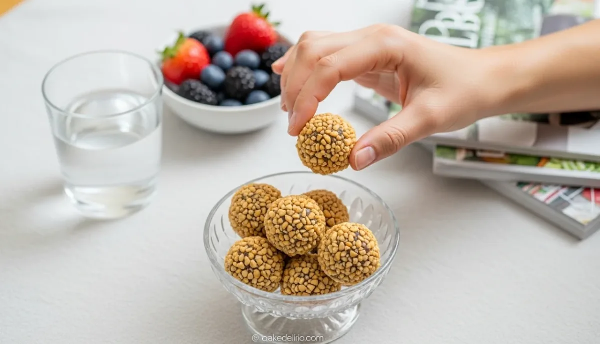 Brigadeiro de Amendoim Fit: Sabor e Saúde em Cada Mordida!