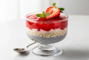 Geleia de Morango Chia e Aveia