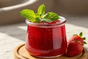 Geleia de Morango e Chia com Hortelã
