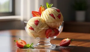 Sorvete de Banana e Morango Caseiro: Sabor, Saúde e Simplicidade no seu Dia!