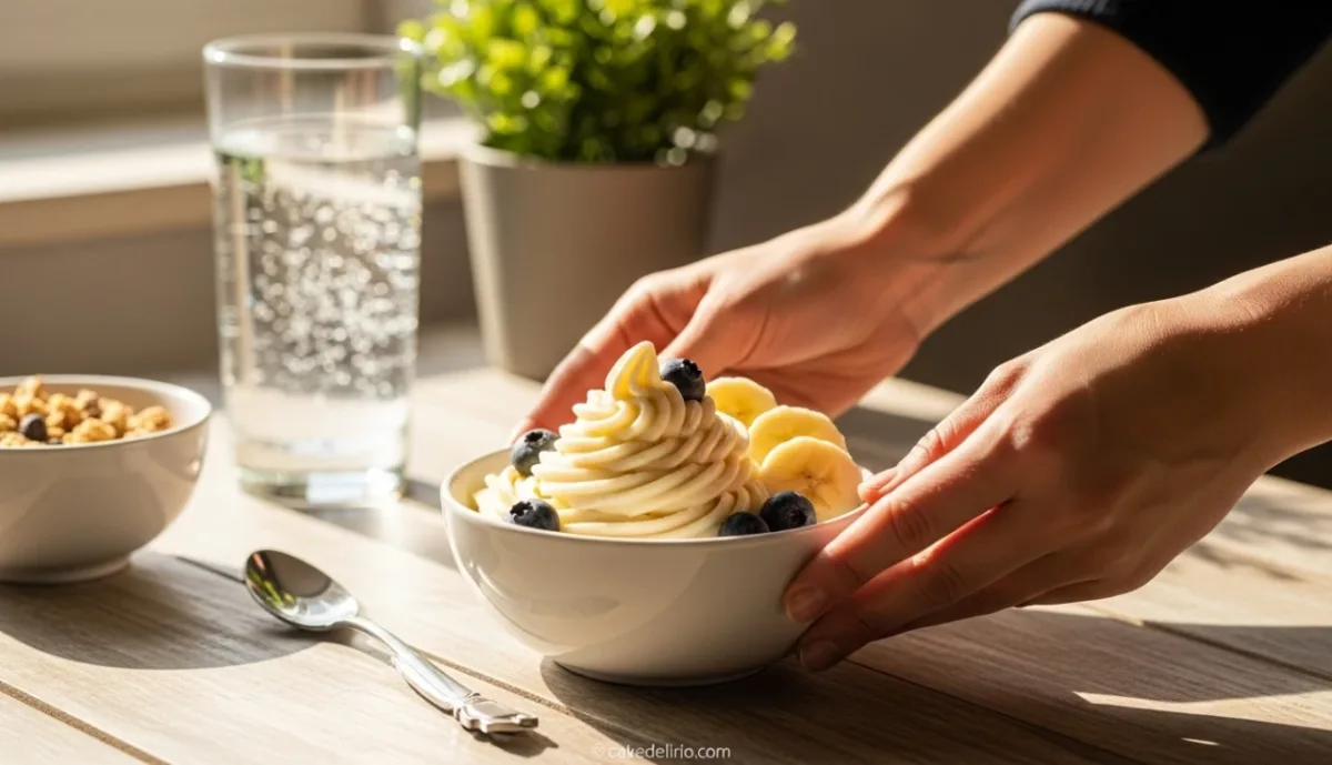 Sorvete de Banana Proteico
