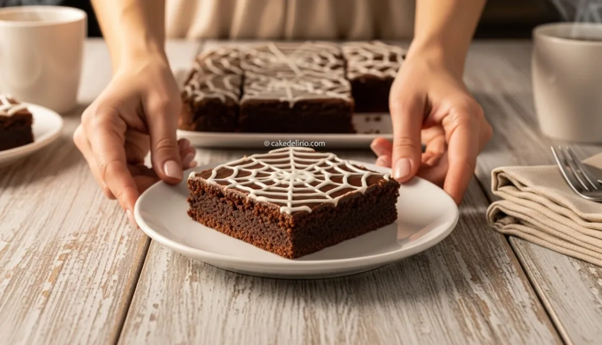 Brownies de Teia de Aranha