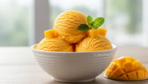 Sorvete de Manga Cremoso: A Receita Perfeita para Refrescar seu Verão!