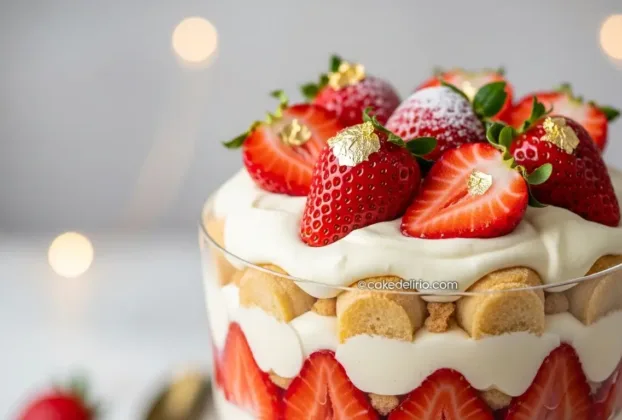 Pavê de Champagne com Morangos: Sobremesa Sofisticada e Fácil