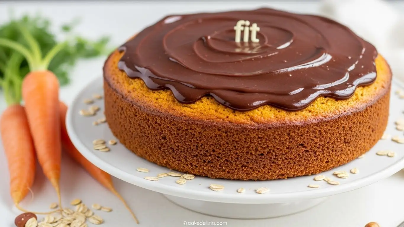 Bolo Integral de Cenoura com Cobertura de Chocolate Fit: Sabor e Saúde na Sua Mesa!