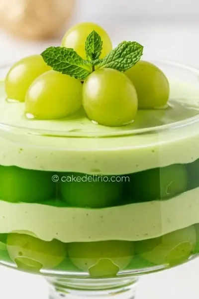 Mousse de Uva Verde com Gelatina: Sobremesa Refrescante para o Fim de Ano