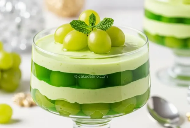 Mousse de Uva Verde com Gelatina: Sobremesa Refrescante para o Fim de Ano