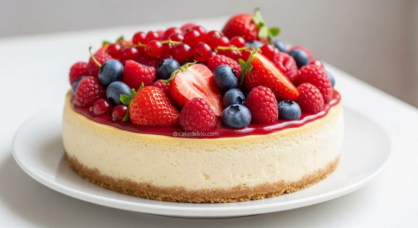 Cheesecake de Frutas Vermelhas: Sobremesa Fácil e Irresistível