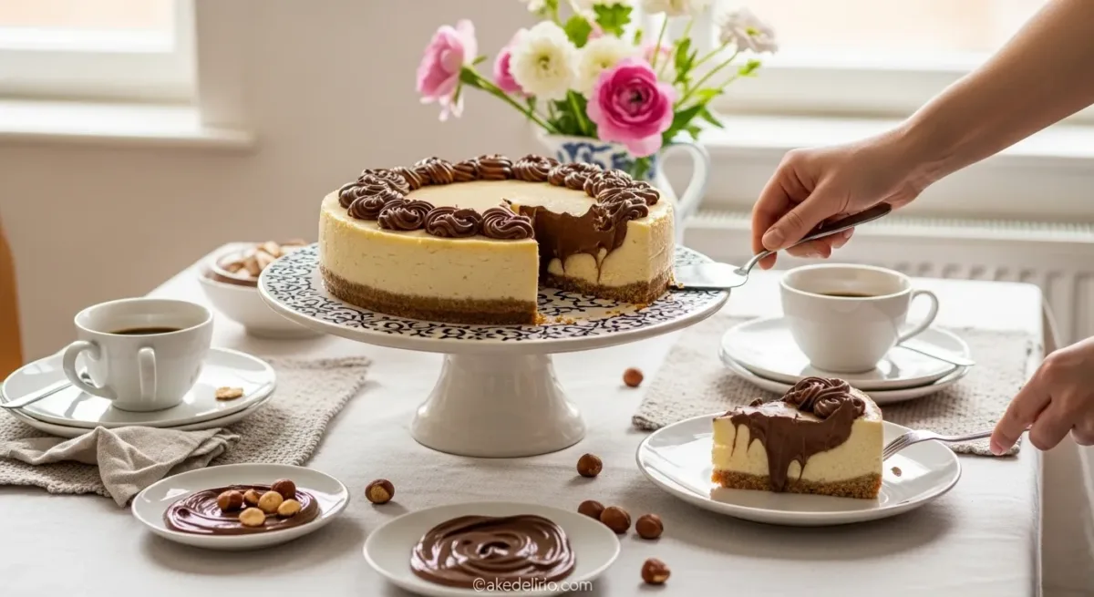 Cheesecake de Nutella: Sobremesa Irresistível Para Todos!