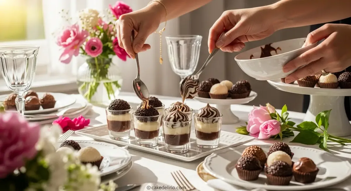 Recheio de Brigadeiro Gourmet com Dois Chocolates: Cremoso, Prático e Irresistível