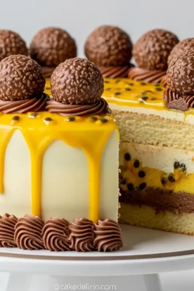 Bolo de Bombom de Maracujá: Delícia Cremosa para Surpreender