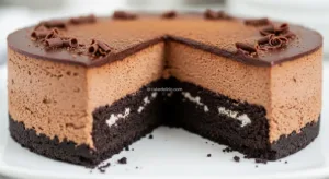 Cheesecake de chocolate com base de Oreo: Sobremesa Irresistível para Surpreender!