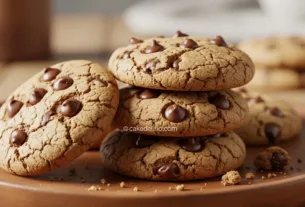 Cookie Caseiro Simples com Gotas de Chocolate: Receita Irresistível para Todos