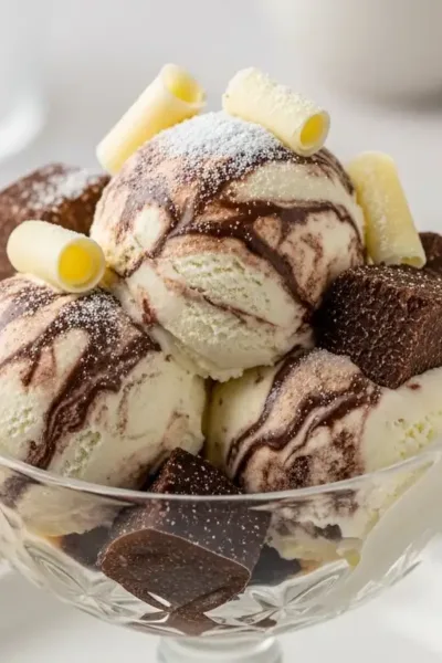 Sorvete Trufado de Leite Ninho