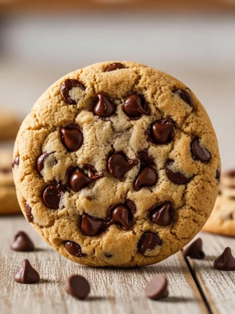 Cookie Caseiro Simples com Gotas de Chocolate Perfeito