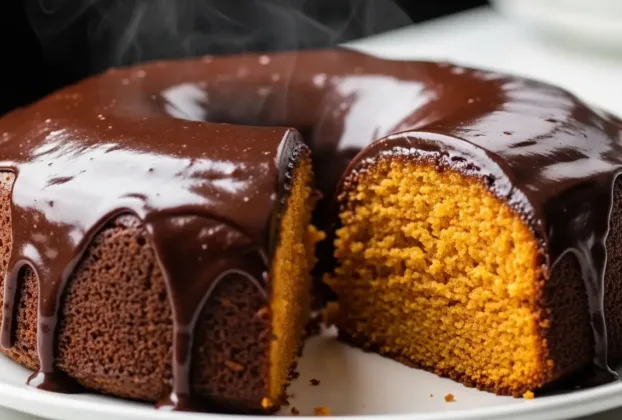 Bolo de Cenoura com Cobertura de Chocolate Trufado: Sabor e Maciez Incríveis!