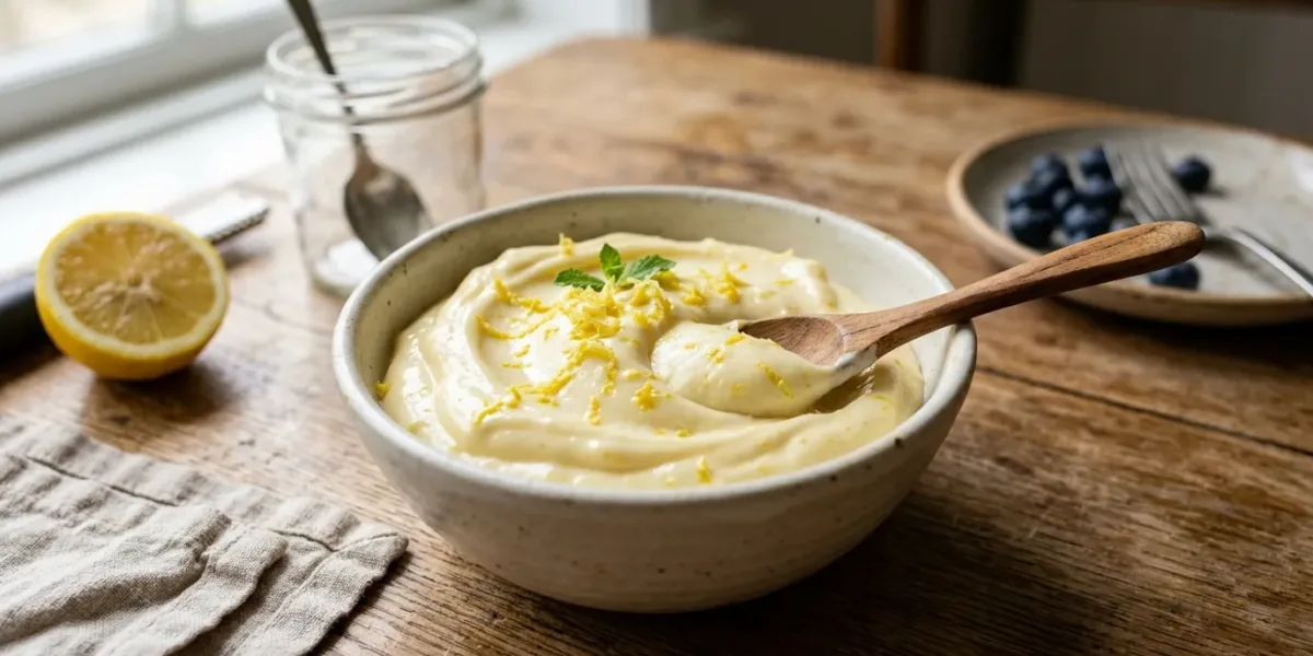 Cobertura de Creme de Limão Low Carb Cremosa e Fácil (Sem Açúcar)