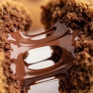 Cookies Recheados com Chocolate Derretido