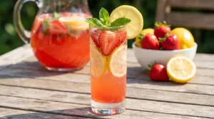 Mocktail de Morango com Limão e Hortelã Refrescante: Bebida Sem Álcool Fácil e Irresistível