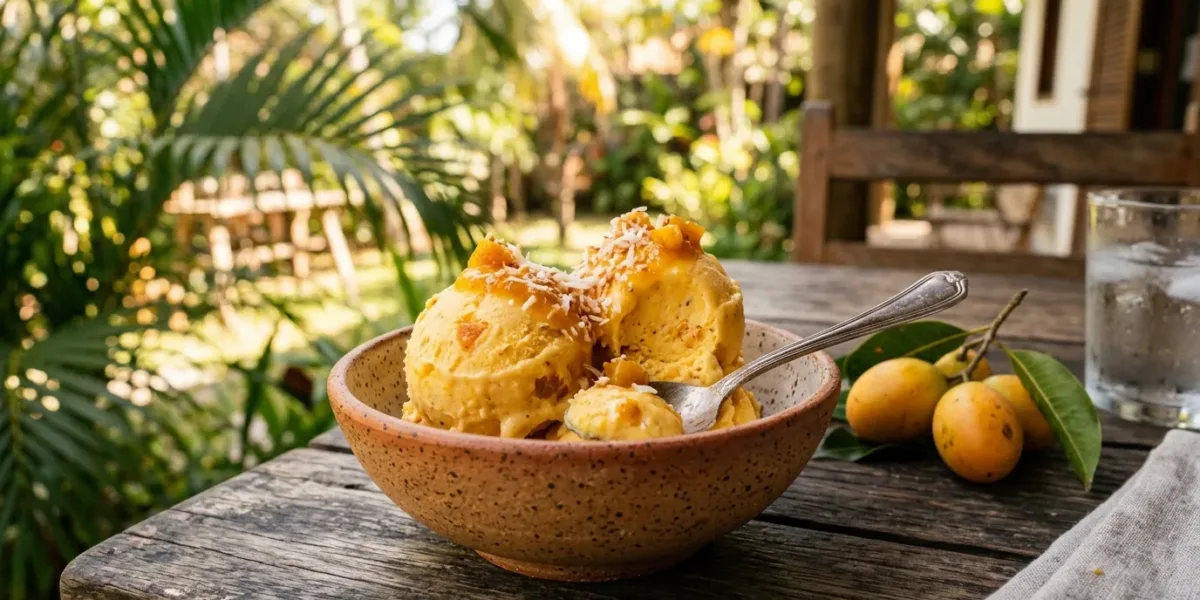 Sorvete de Cajá Cremoso e Refrescante (Natural e Fácil)