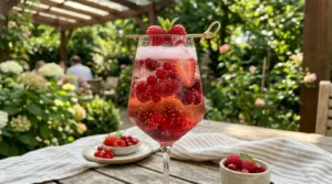 Drink Efervescente de Frutas Vermelhas: Refrescante, Elegante e Perfeito para Dias Quentes