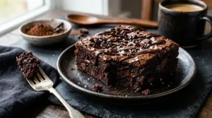Brownie de Chocolate Intenso com Flor de Sal | Receita Gourmet com Casquinha Crocante e Centro Cremoso
