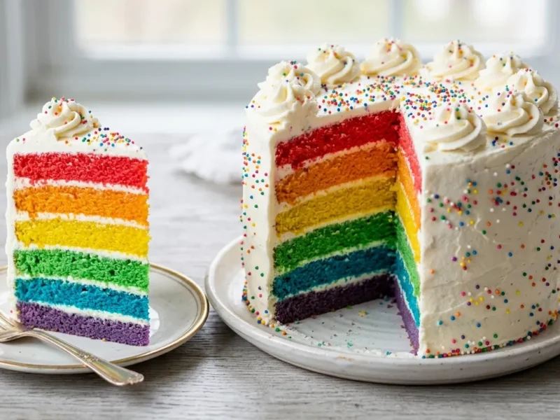Bolo Arco-Íris Colorido: Receita Fofinha, Divertida e Perfeita para Festas