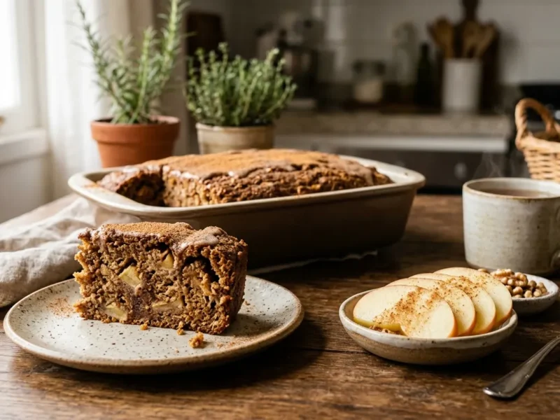 Bolo Integral de Maçã com Canela: Fofinho, Saudável e Fácil