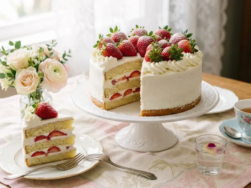 Bolo de Morango com Chantilly: Receita Fofinha, Cremosa e Fácil