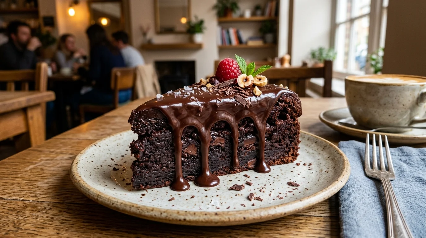 Bolo Brownie com Ganache: Receita de Chocolate Fudgy e Irresistível