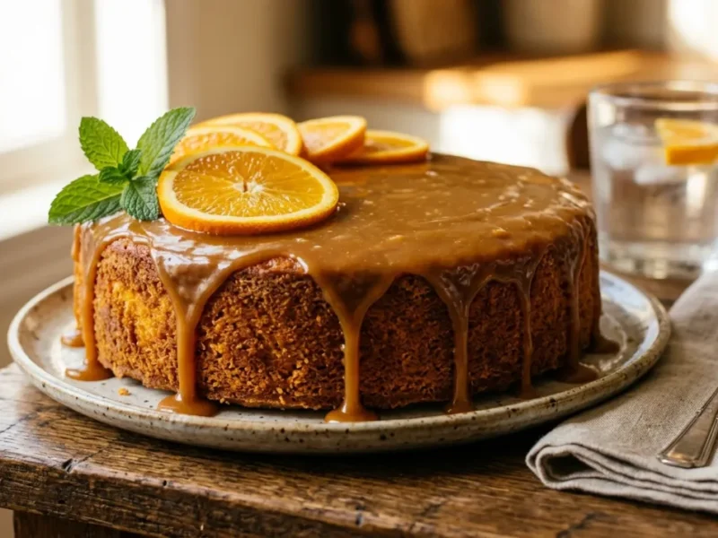Bolo de Laranja com Caramelo Cremoso: Receita Fofinha e Irresistível