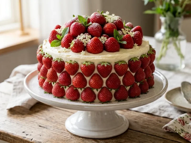 Bolo de Morango Cravejado: Receita Fofinha, Cremosa e Irresistível