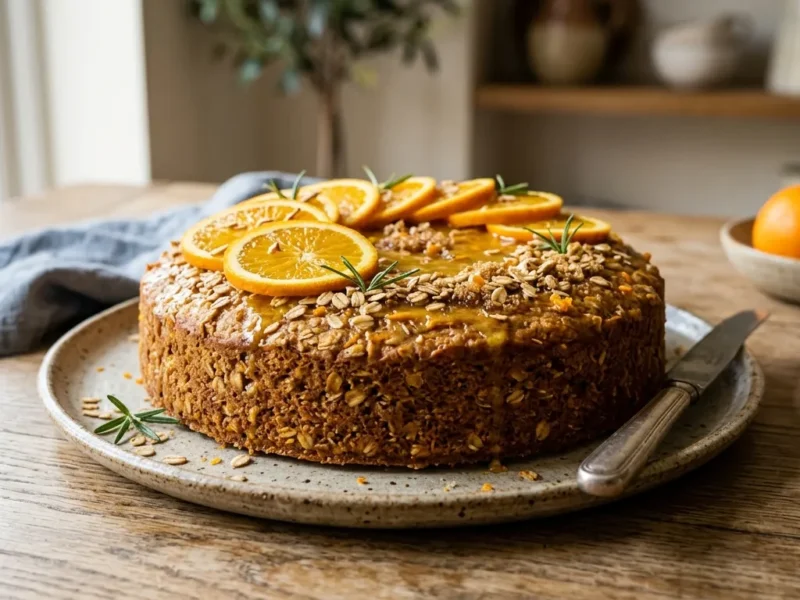 Bolo Integral de Laranja com Aveia: Fofinho, Aromático e Fácil