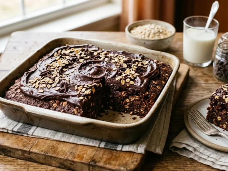 Bolo Integral de Chocolate com Aveia: Fofinho, Saudável e Fácil